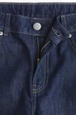 Wide Regular Jeans - Bleu denim foncé — photo 2