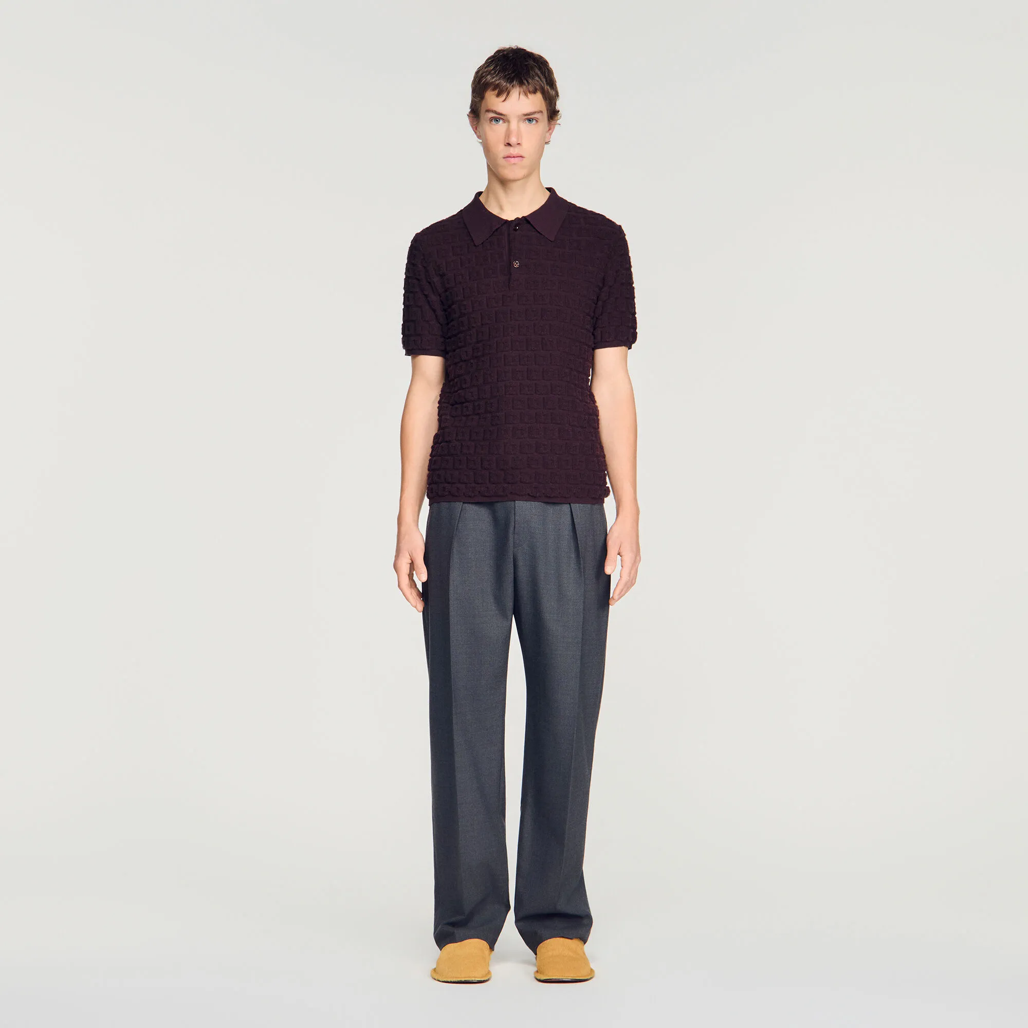 Polo en maille éponge