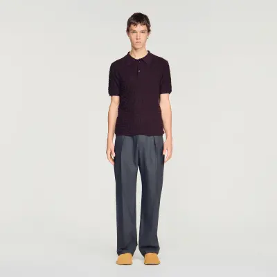 Polo en maille éponge