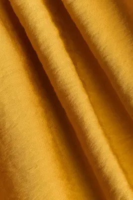 Robe à bretelles fines avec corsage smocké - Jaune moutarde — photo 3