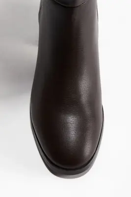 Bottes de hauteur genou - Marron foncé — photo 2