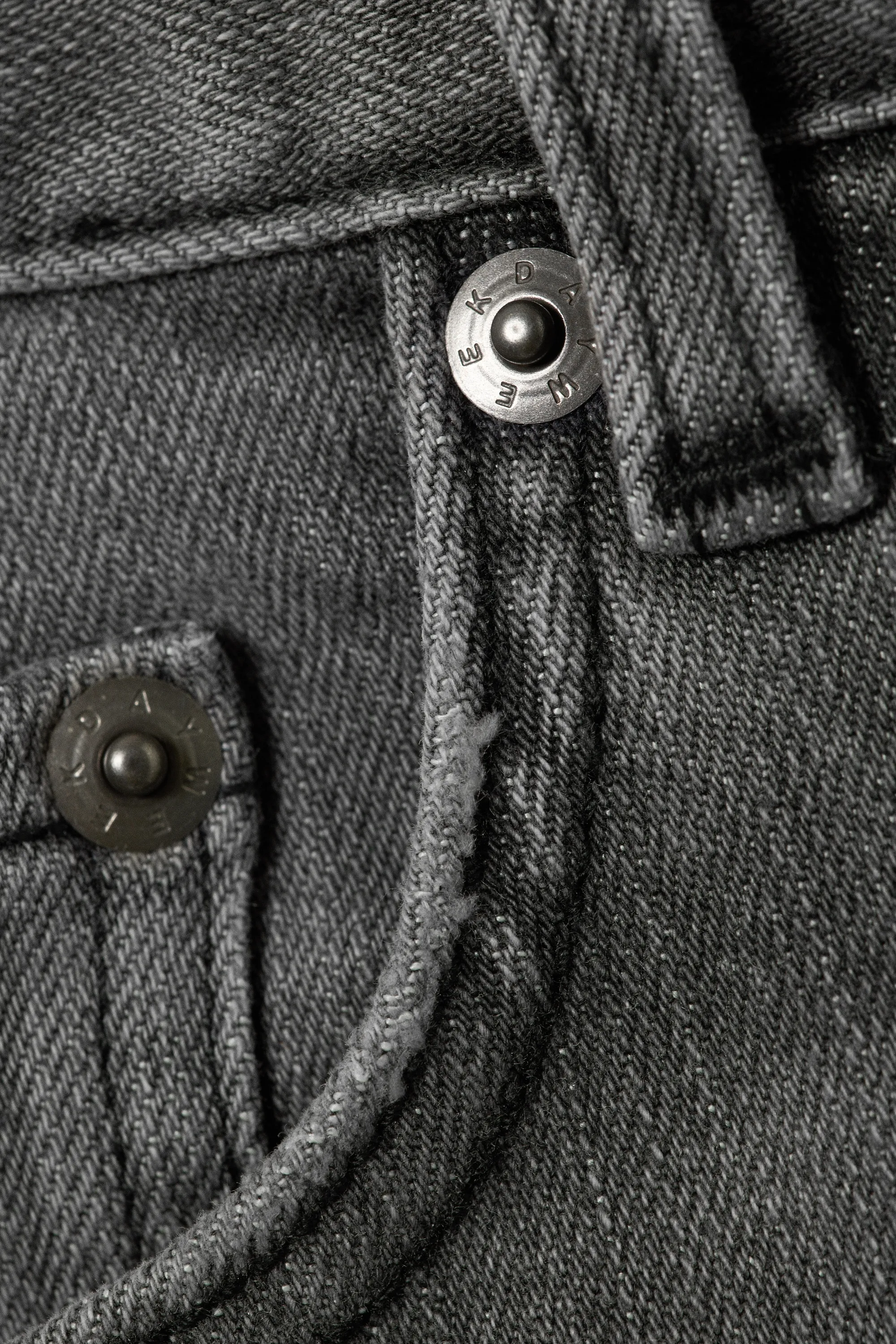 Jean droit ajusté taille basse - Radio Black - Noir