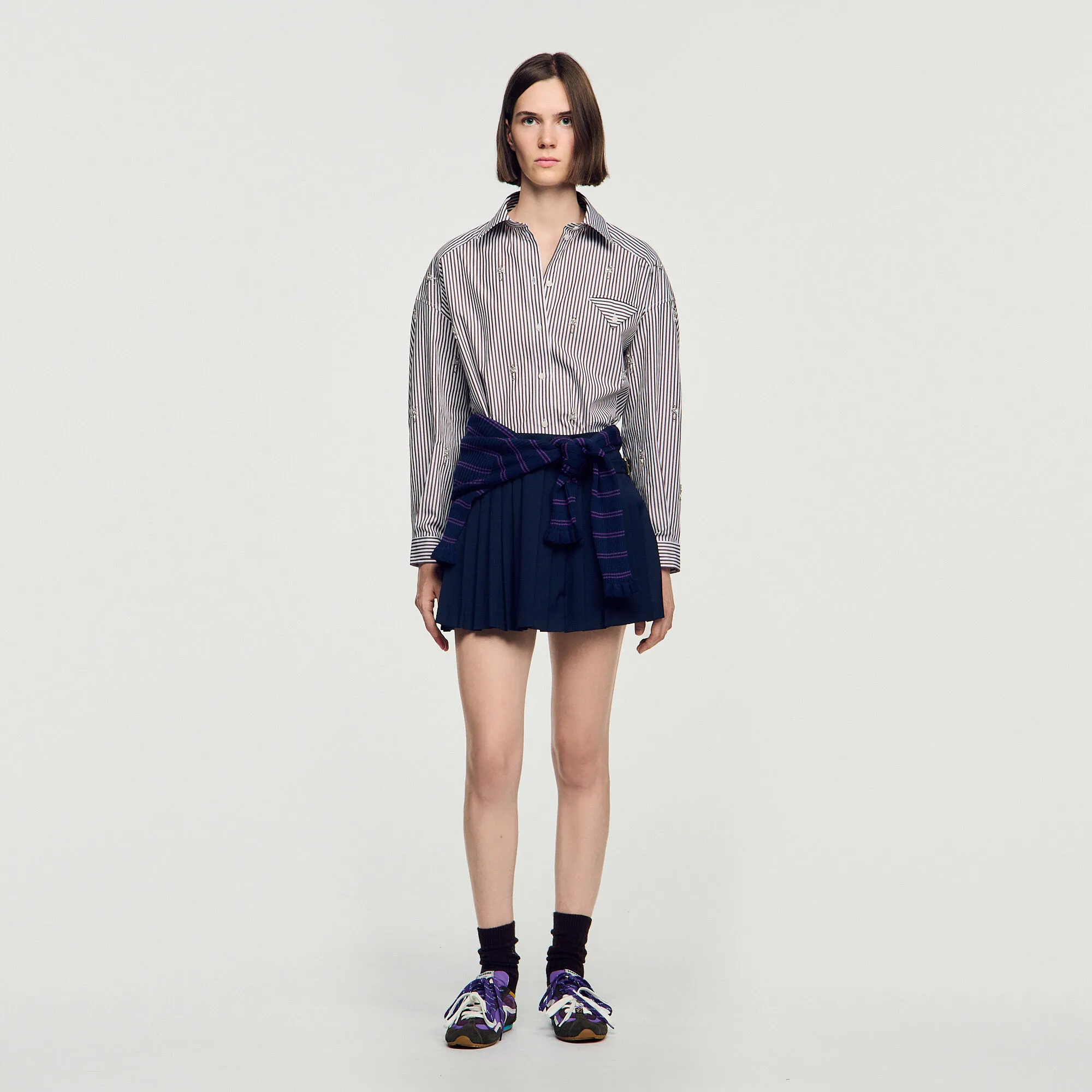 Jupe short à plis