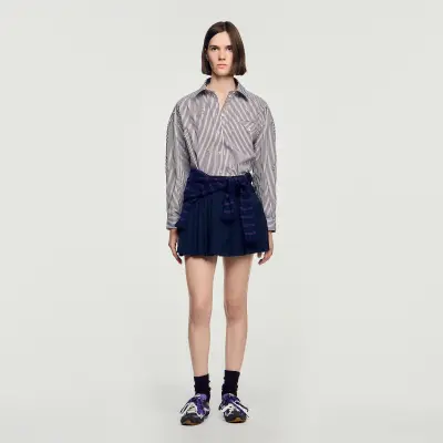 Jupe short à plis