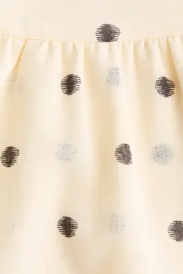 Jupe à étages - Jaune clair/pois — photo 3