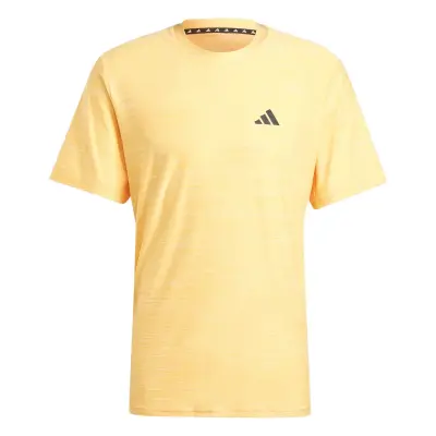 ADIDAS TEE SHIRT STRETCH GRANDE LONGUEUR Jaune — photo 5
