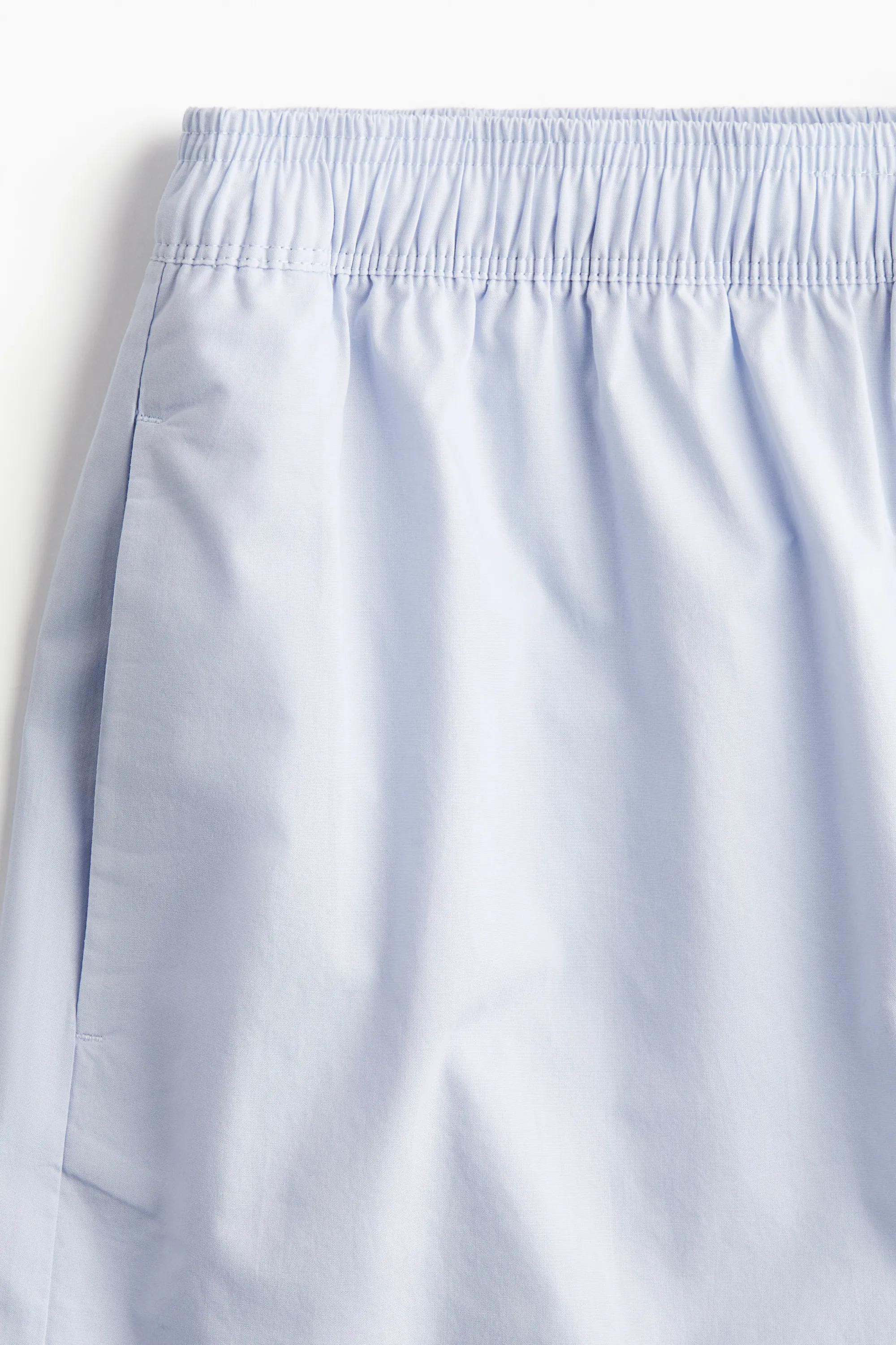 Short en popeline - Bleu clair