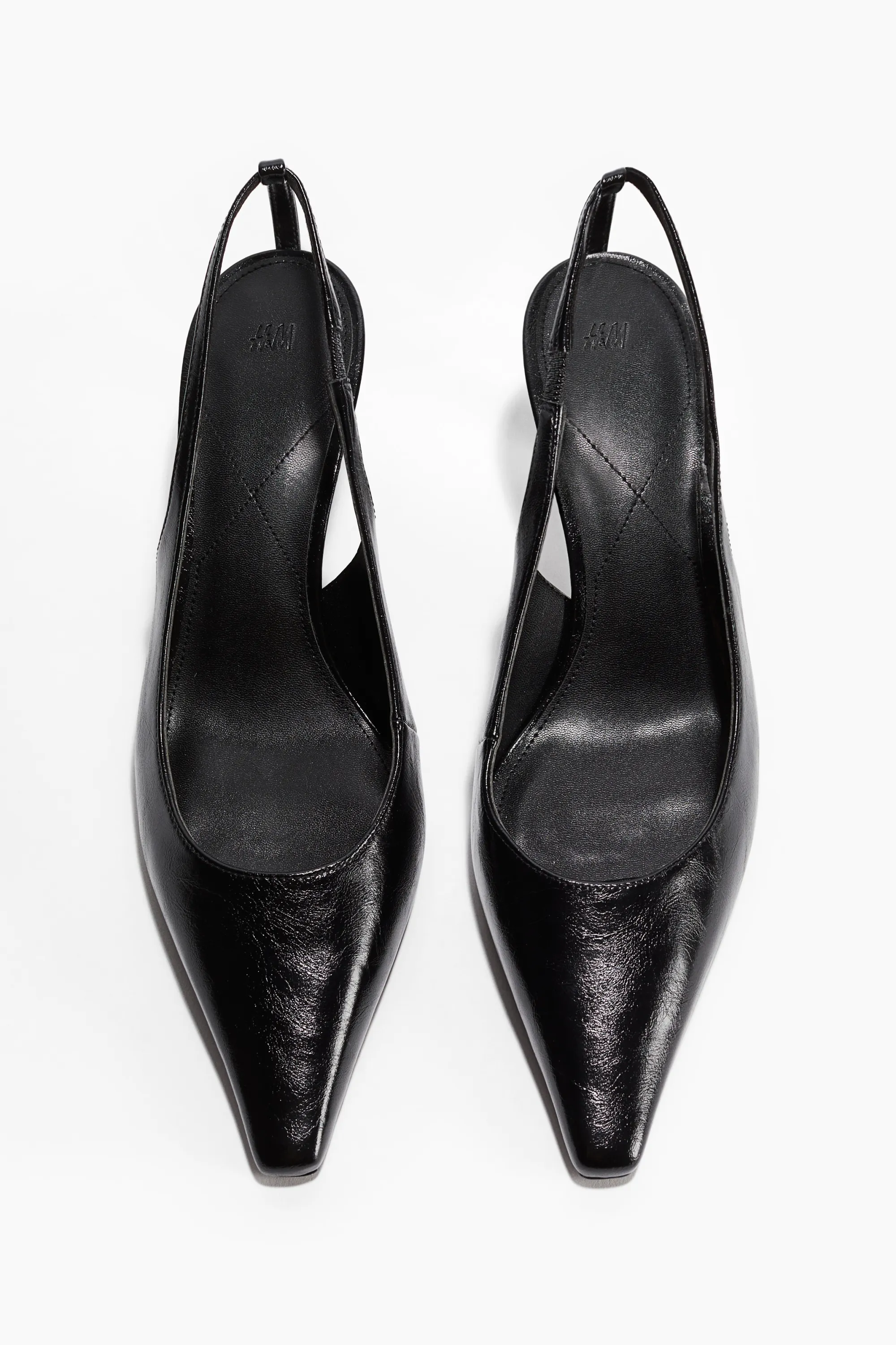 Escarpins à talon avec bride arrière - Noir