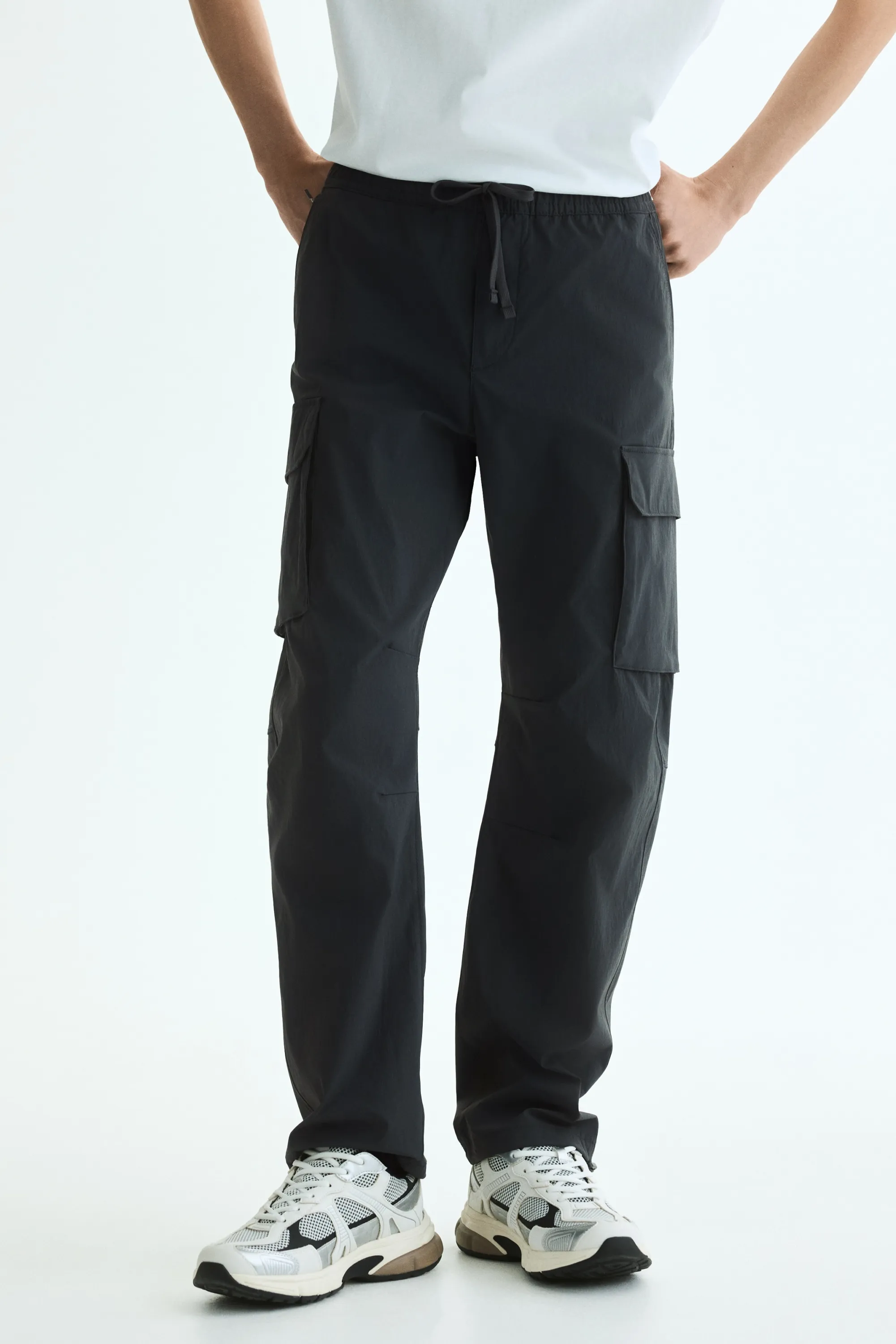 Pantalon cargo Regular Fit - Gris foncé