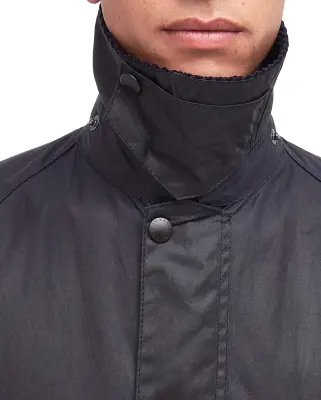 Short Bedale Wax Jacket Navy — photo 4