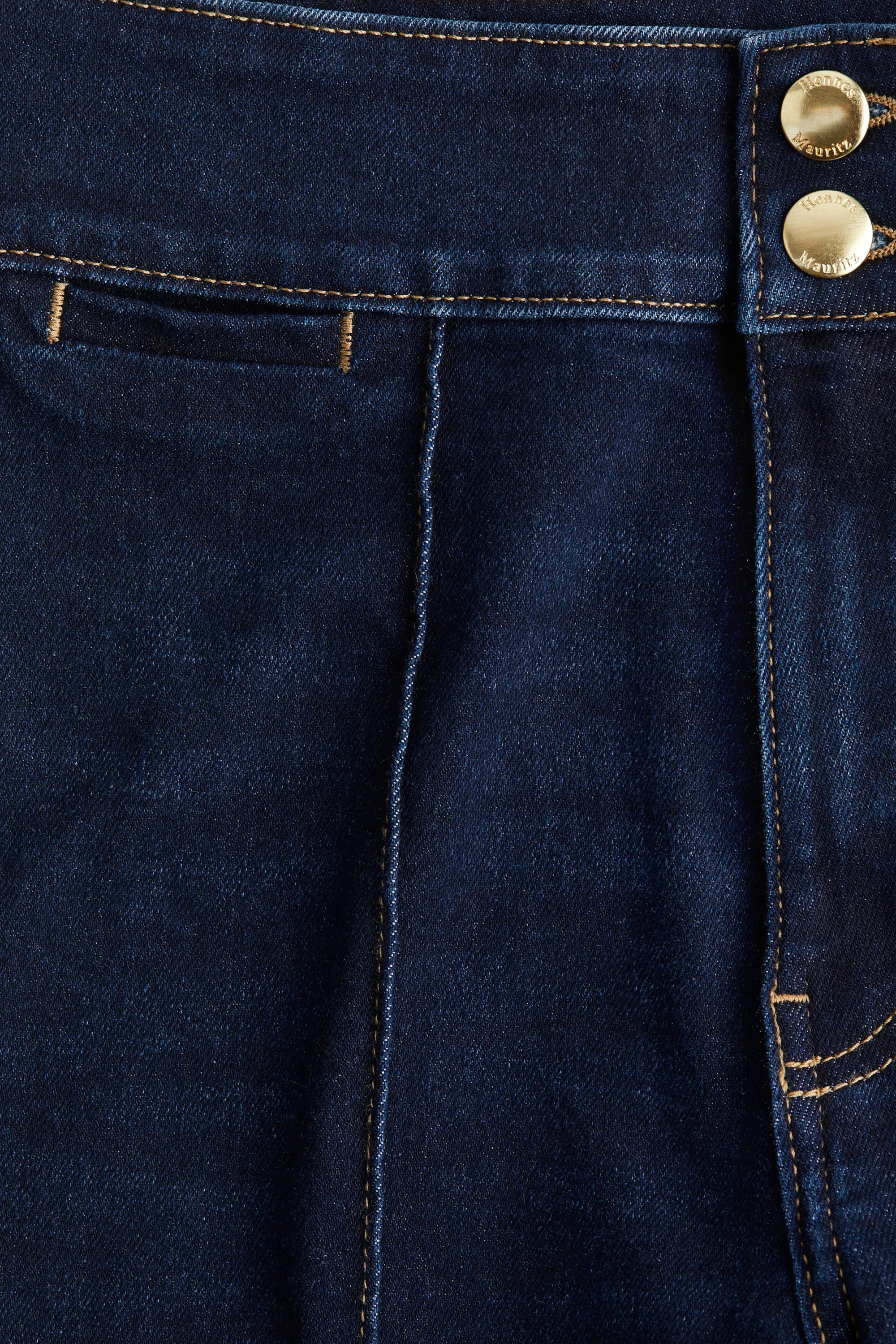 Skinny High Capri Jeans - Bleu denim foncé