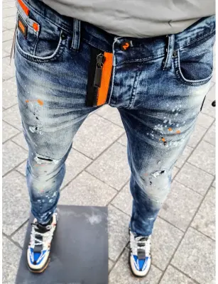 Jean Zoom Flight bleu délavé