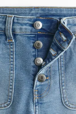 Flared Regular Jeans - Bleu denim clair — photo 3