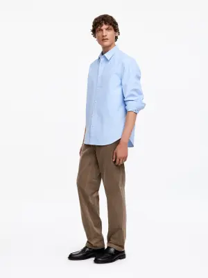 Pantalon en velours côtelé classique - Taupe — photo 2