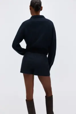 Jupe-short - Bleu marine — photo 4