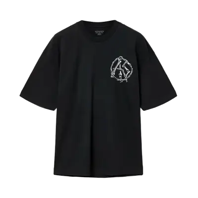 ALLSAINTS Anatomica Oversized T-Shirt Washed Black — photo 1