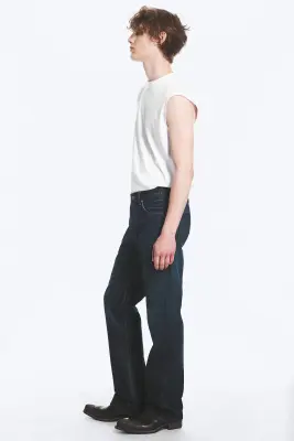 Jean bootcut décontracté taille mi-haute Mercury - Bounty Blue - Bleu foncé — photo 4