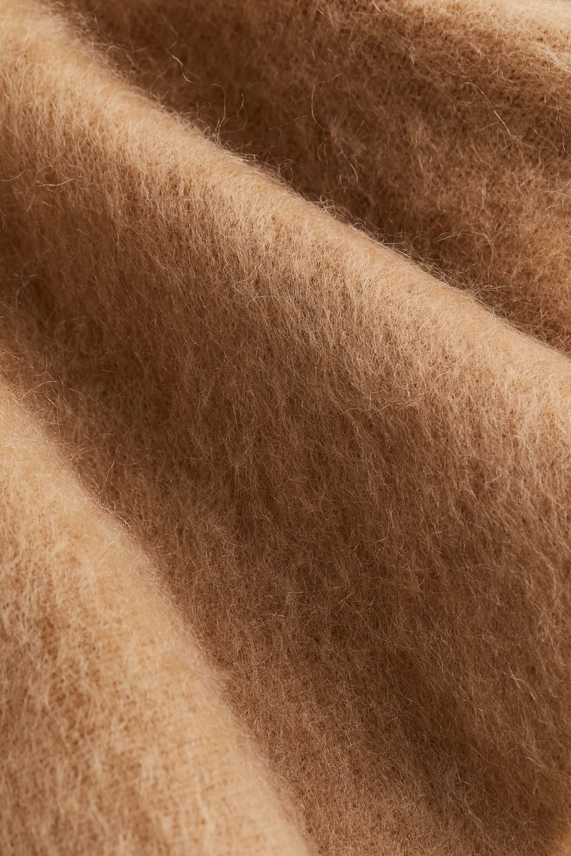 Jupe évasée en mohair mélangé - Beige