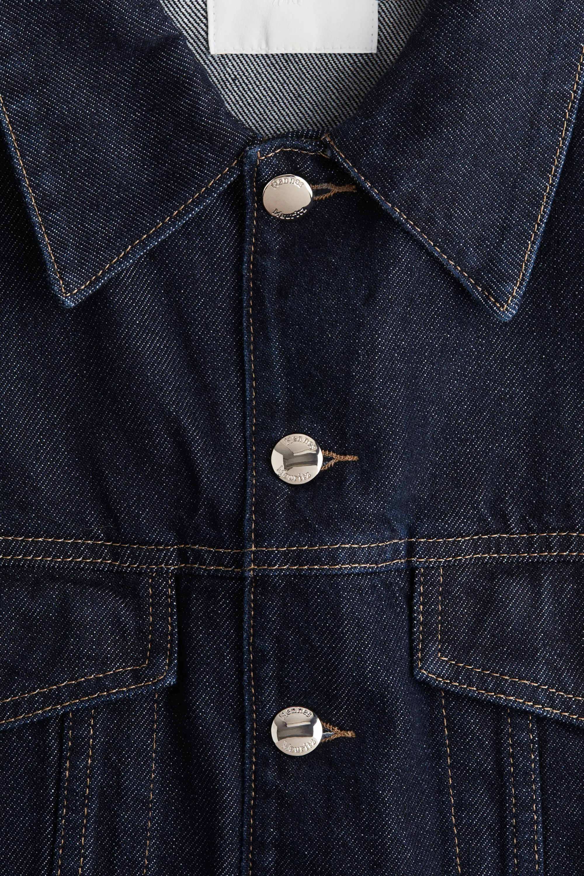 Gilet sans manches court en denim - Bleu denim foncé