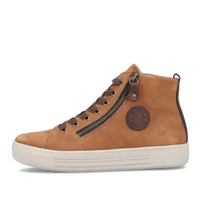 Bottines Remonte D0972-23 Marron - Lacets Zip Grande Pointure Femme — photo 2