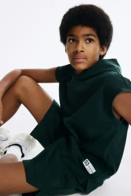 Ensemble de sport avec hoodie DryMove™ - Vert foncé — photo 2