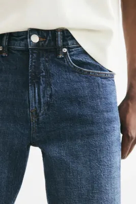 Tapered Jeans - Bleu denim foncé — photo 2