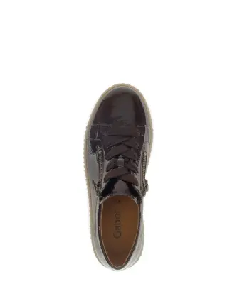 Baskets Gabor 73.334.98 Marron - Lacets Zip Grande Pointure Femme — photo 3