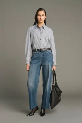 JEAN JERRY DENIM BLEU DÉLAVÉ — photo 1