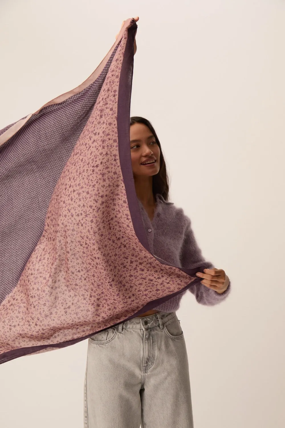Foulard Nyrisa Iris Bois
