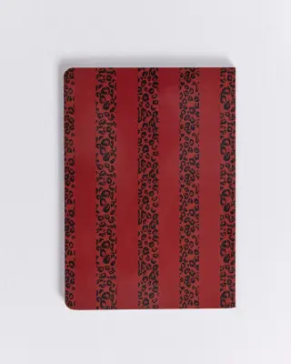 Carnet A5 rayures rouges et léopard Love — photo 2