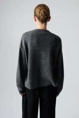 MAMA Pull d'allaitement Before & After - Gris foncé chiné — photo 2