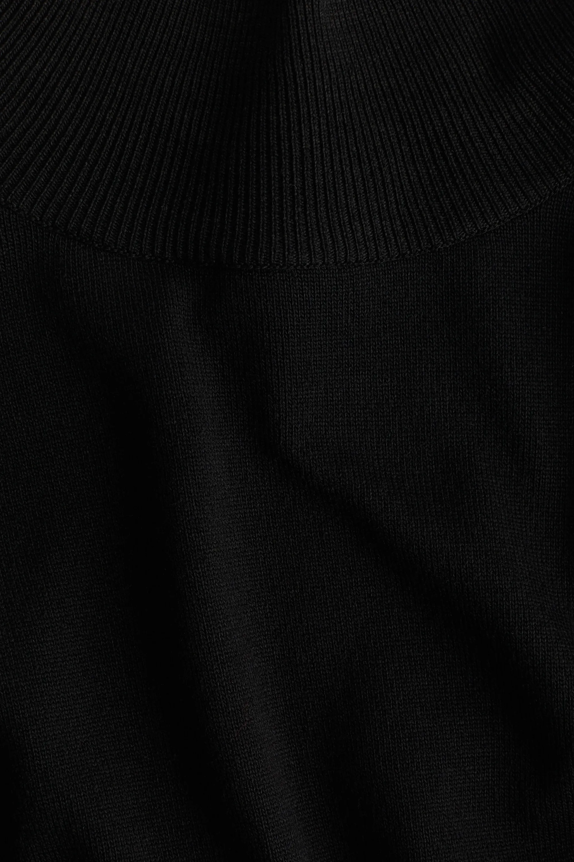 Robe maxi en maille fine - Noir