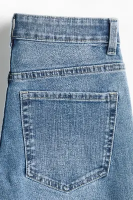 Flared Regular Waist Ankle Jeans - Bleu denim clair — photo 4