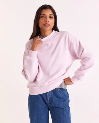 Sweat-shirt Virgile rose clair — photo 1