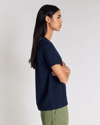 Tee-shirt Bree bleu marine brodé — photo 3