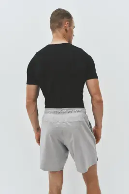 Short de sport DryMove™ - Gris clair chiné — photo 3