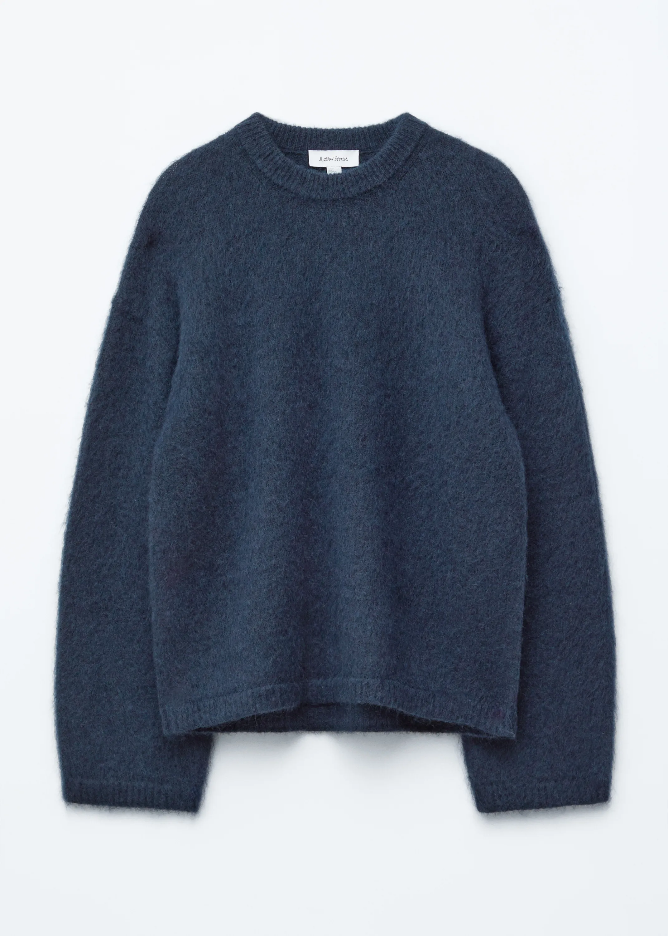 Pull en mohair mélangé - Bleu foncé