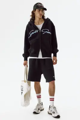 Veste à capuche zippée Oversized Fit - Bleu marine/Sports Gear — photo 1