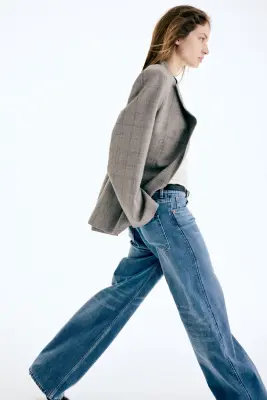 Wide High Jeans - Bleu denim — photo 4