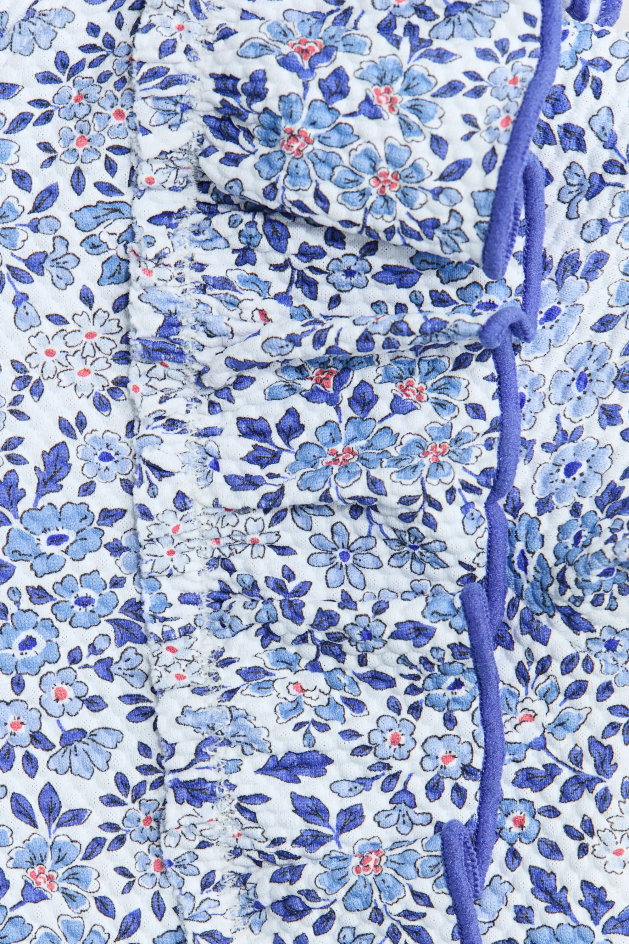 Maillot de bain UPF 50 - Bleu vif/fleuri