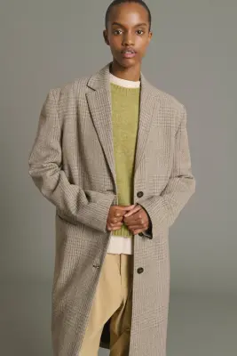 MANTEAU LINCOLN MARRON/BEIGE — photo 3