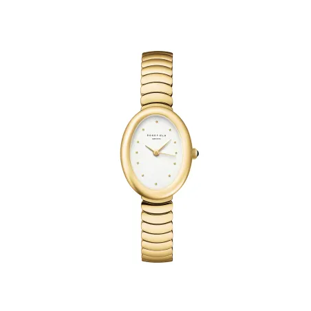 Rosefield Ovale Or Blanc OVWGSG-OV19