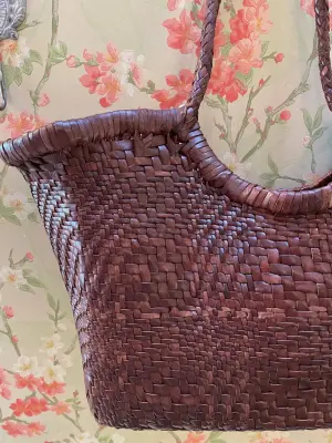 Nouveau ! DRAGON DIFFUSION Sac Nantucket Big Optical Bruciato — photo 2