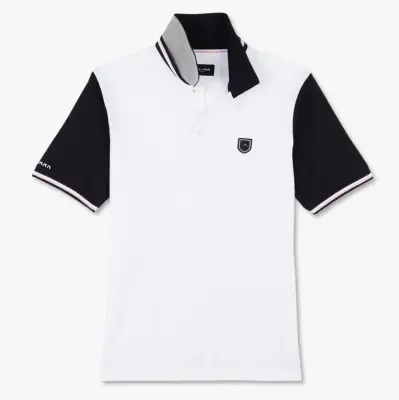 EDEN PARK POLO Blanc col marine — photo 4