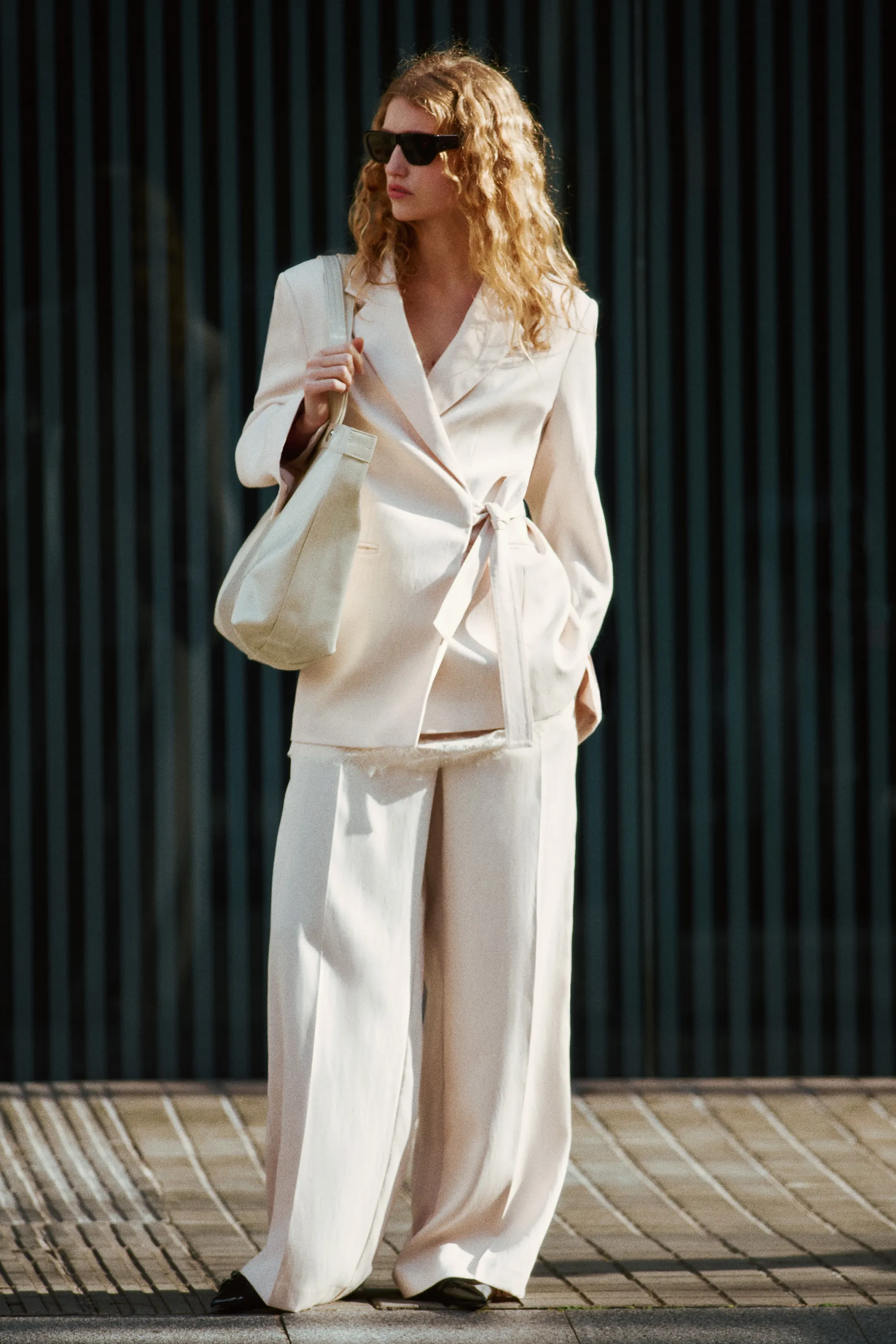 Blazer croisé - Beige clair