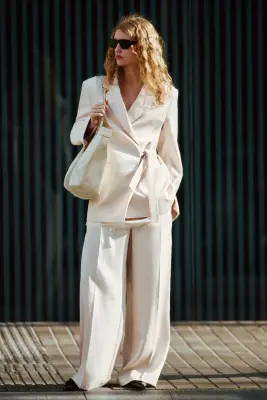 Blazer croisé - Beige clair — photo 1