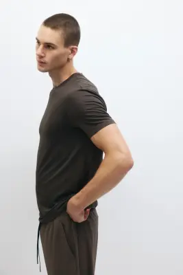 T-shirt de sport Muscle Fit DryMove™ - Marron foncé — photo 3