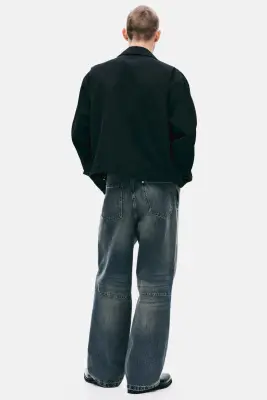 Jean baggy avec pinces - Bleu denim ancien — photo 3
