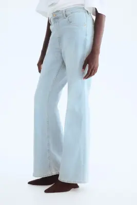 Flared High Jeans - Bleu denim clair — photo 3