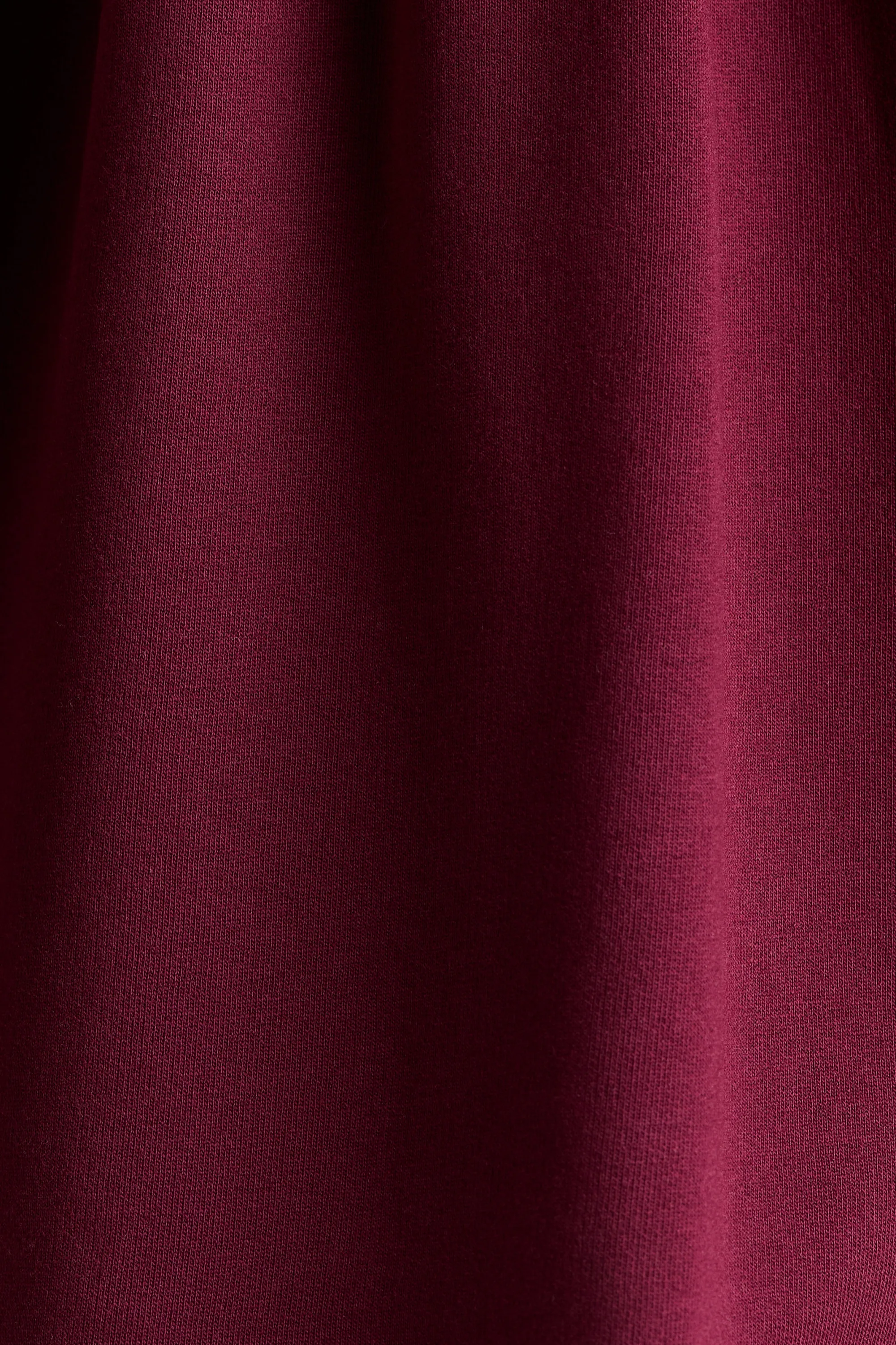 Robe oversize en molleton - Rouge foncé